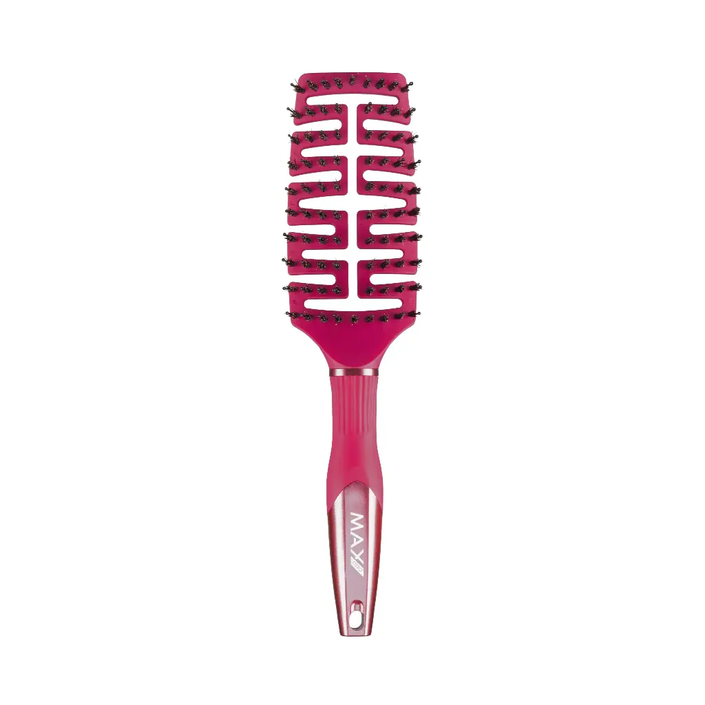 Max Pro Detangler Brush Burgundy Beauty 