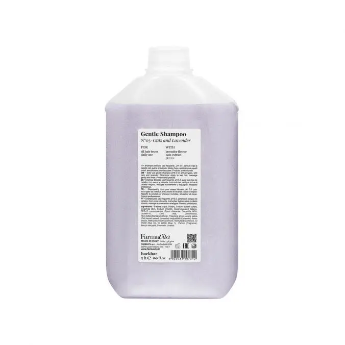 Back Bar Gentle Shampoo Oats & Lavender 5L