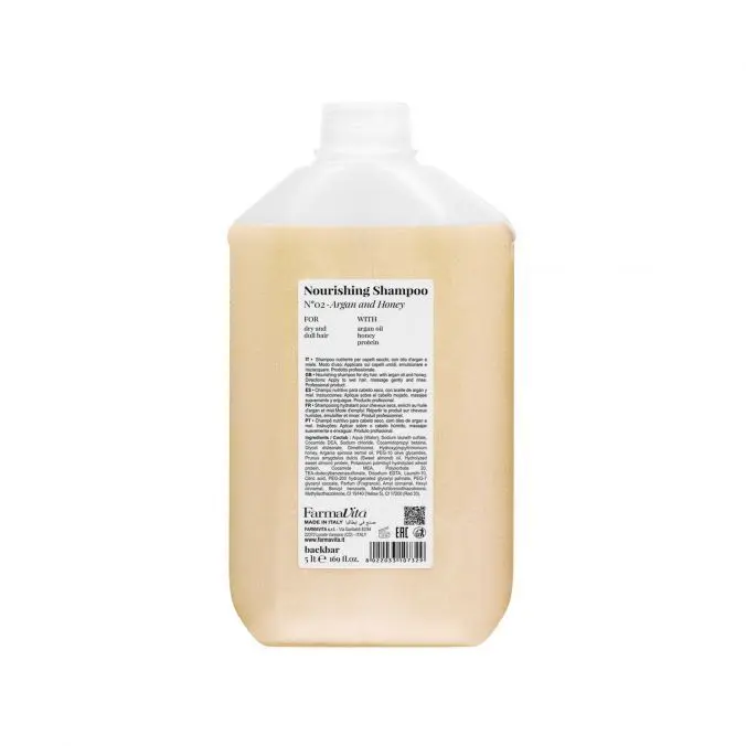 Back Bar Nourishing Shampoo Argan & Honey 5L