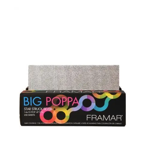 [114040] FRAMAR Alu Embossed Star Struck Silver Big Poppa 14x10 250 stuks 
